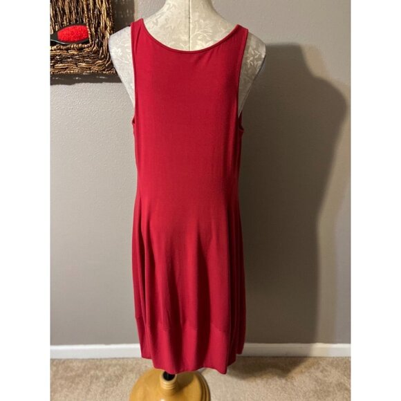 Eileen Fisher Trapeze Dress Berry Red Pink XL Extra Large - Picture 3 of 6